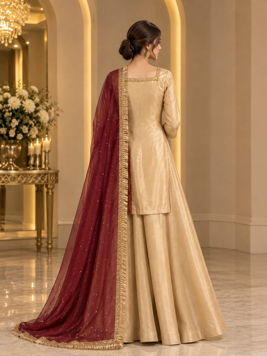 Champagne Gold Bespoke Formal Suit