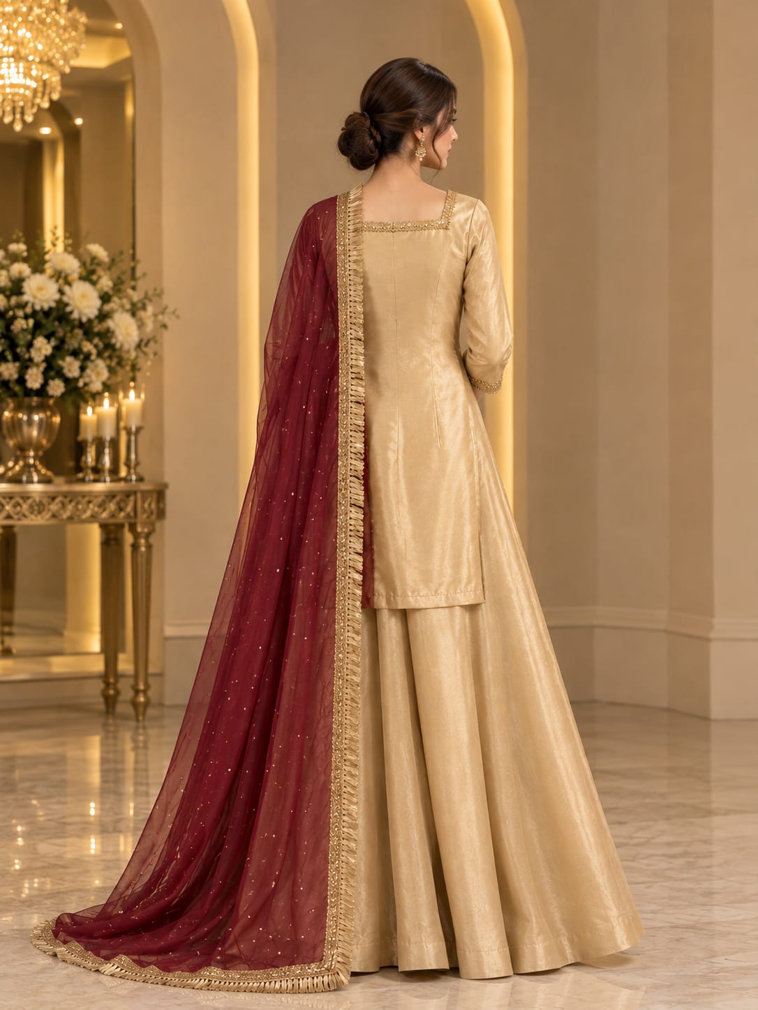 Champagne Gold Bespoke Formal Suit