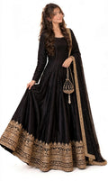 NOOR-E-MAH - Jet Black Luxury Maxi