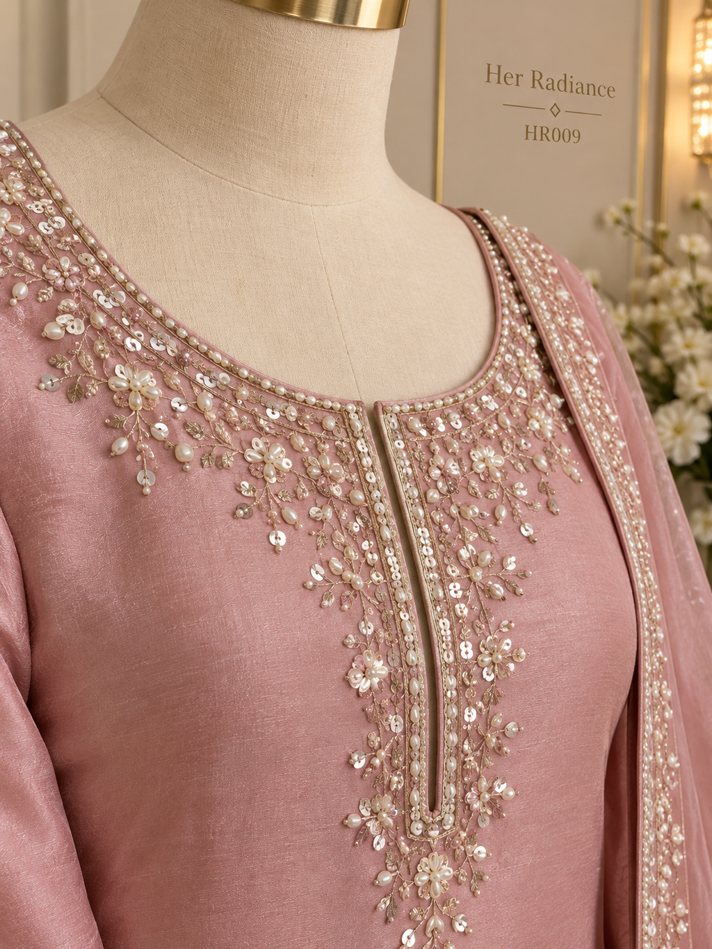 Dusty Pink Gharara