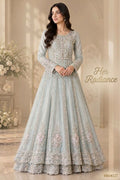 Ice Blue Serenity - Double Layer Valima Peshwas